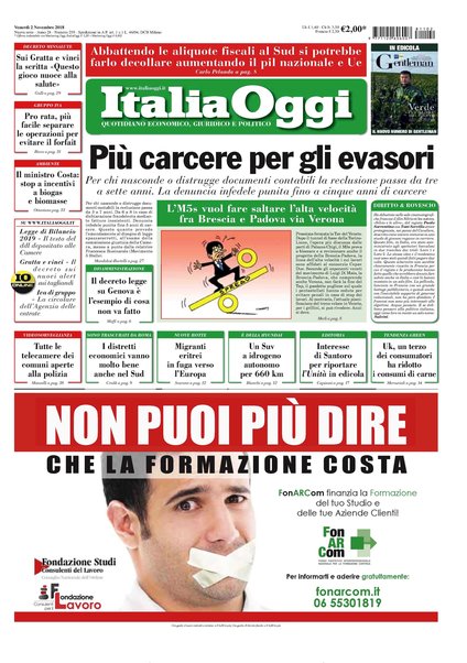 Italia oggi : quotidiano di economia finanza e politica